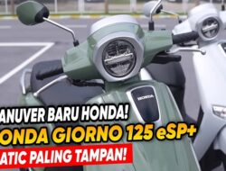 Tampilan Mirip Vespa Matic, New Honda Giorno+ 125 Meluncur dengan Mesin eSP+, Ini Spesifikasinya