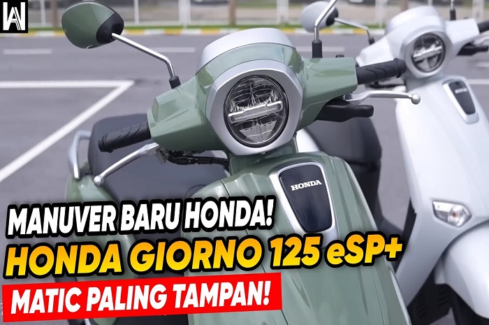 Tampilan Mirip Vespa Matic, New Honda Giorno+ 125 Meluncur dengan Mesin eSP+, Ini Spesifikasinya