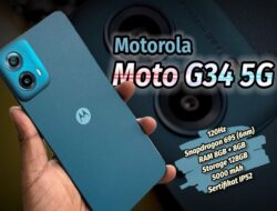 Spesifikasi Motorola Moto G34 5G, Smartphone RAM 8GB Harga Rp 2 Jutaan