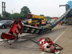 Viral Kecelakaan Kerja, Dua Pekerja Flyover di Gunung Megang Tewas Tertimpa Crane