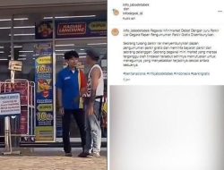 Aksi Viral Pegawai Minimarket yang Tegur Tukang Parkir Liar yang Sembunyikan Papan Tanda Parkir Gratis