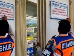 Aksi Viral Petugas Dishub Hapus Tulisan Parkir Gratis, Diketahui Terjadi di Lombok Barat